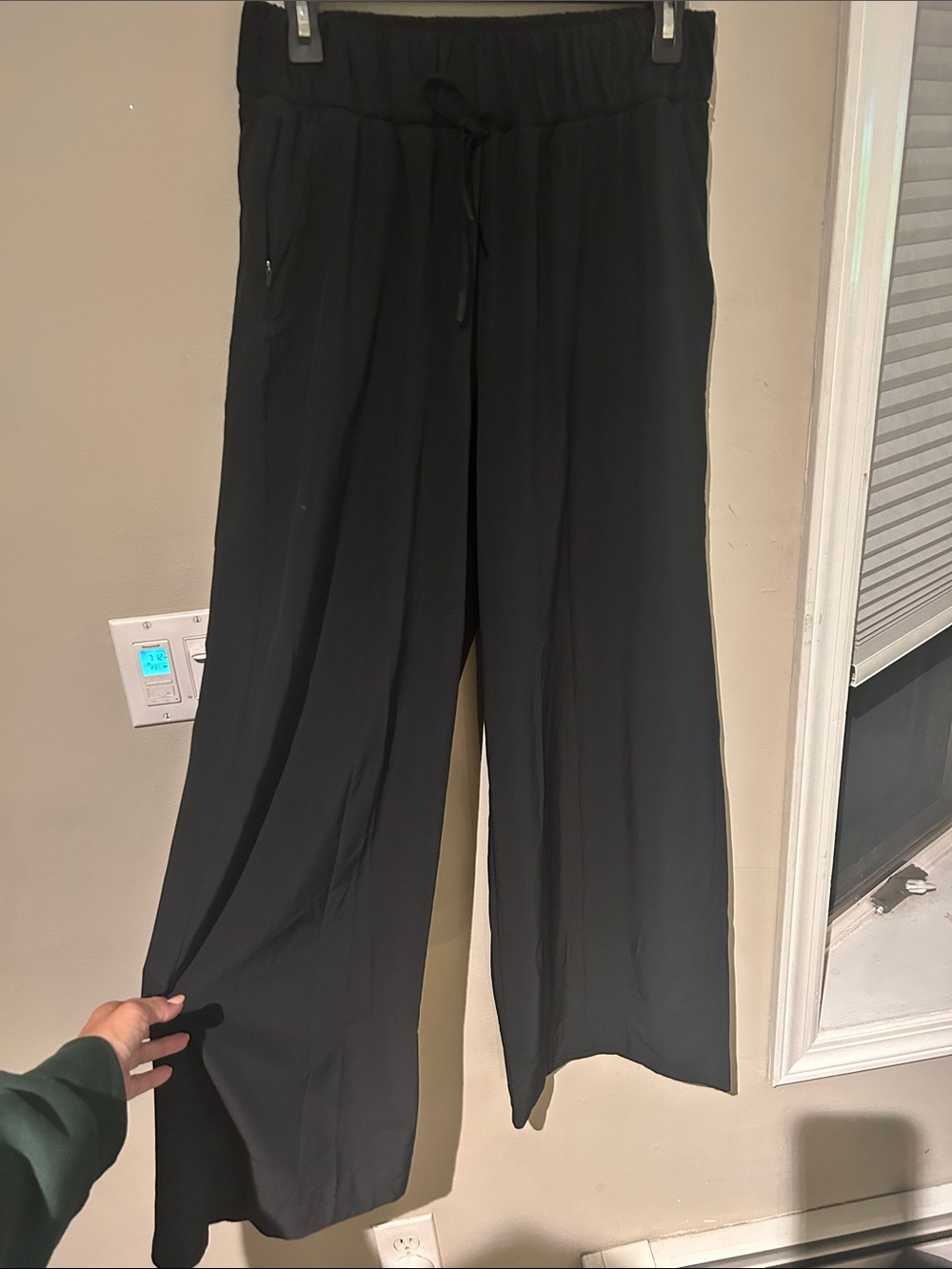 all in motion Black Wide-Leg Pull-On Pants